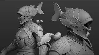 Zbrush detail Zmodeler timelapse