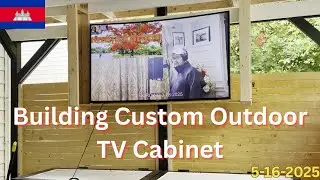 Part 1: How to Build an Custom Outdoor 65'' TV Cabinet #DIY #HomeImprovement