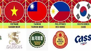 Beer Brands From Different Countries All Over The World 2024 | Comparison 4k