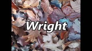 WRIGHT as Family Name   Meaning and Origin