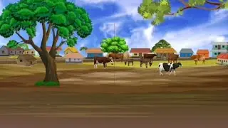 Animated cartoon Village Background video | No Copyright | cartoon background | Cartoon|