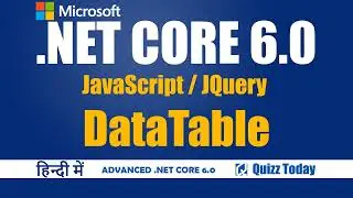 10.Learn ASP.NET Core 6.0 - Using JQuery DataTables in Hindi Day-10