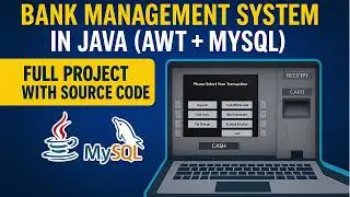 💡 Advance Java Project | Full Bank Management System with GUI + Database | AWT + MySQL #coding #java