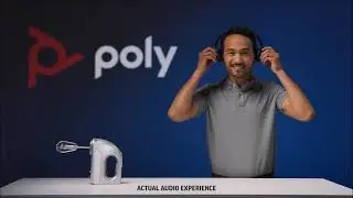 HP Poly Voyager Focus 2 Acoustic Fence Noise Canceling Technology Demo Video