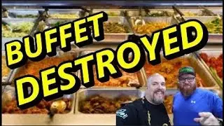 TWO PROS EAT 29 LBS OF FOOD at GOURMET BUFFET - How Pros do AYCE - Buffet Buster