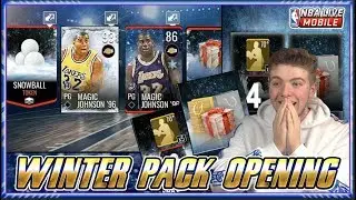 93 OVR MAGIC JOHNSON WINTER PACK BUNDLE ОТКРЫТИЕ! | NBA LIVE MOBILE 19 S3 SNOWSTORM WINTER
