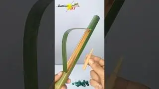 Home make new slingshots with Bamboo #bamboo #Slingshots