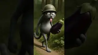When stress becomes a lifestyle &mdash;even a cat turns into a soldier  #stressmode #funnycat #3danimation