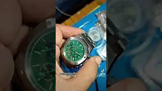Seiko Mod AP Royal Oak Green Chronograph Vk63 42mm