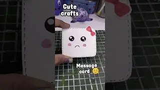 Cute Craft message card ideas #craft #diy #subscribe #viral