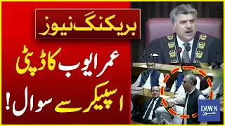 Opposition Leader Omar Ayub Questions Deputy Speaker National Assembly | Breaking News | Dawn News