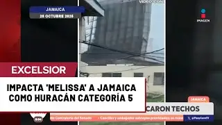Hurac&aacute;n Melissa impacta con fuerza en Jamaica y se dirige a Cuba