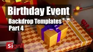 Birthday Backdrop Templates Part 4