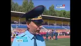 Открытие Чемпионата СЗРЦ МЧС России по пожарно-прикладному спорту в Коми