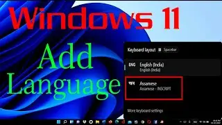 How to Windows 11 Add language keyboard