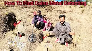 How To Find Coins Metal Detecting|Gold Treasure Hunting|Dowsing Rods Treasure Hunting Find Coins 