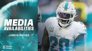 Jordyn Brooks meets with the media | Miami Dolphins