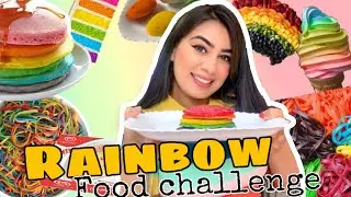 I only ate RAINBOW Food for 24 HOURS !! | Dilli ki Ladki