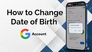 HOW TO CHANGE DOB IN GOOGLE ACCOUNT 