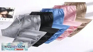 Women's Outdoor Casual Running Pants Elastic Waistband Pockets Sports Trousers Lightweight