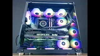 Короткое видео игрового железа в корпусе 1STPLAYER SP9 BLACK с геймрок