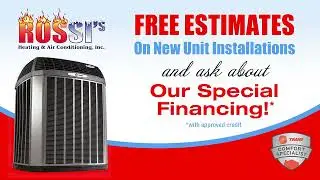 Rossi's Heating & Air Conditioning- Free Estimates On New Unit Installations