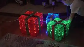 Presents LED Gift Boxes Christmas unboxing 4K
