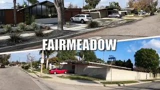 🚗Driving FAIRMEADOW EICHLER TRACT Orange CA dual camera