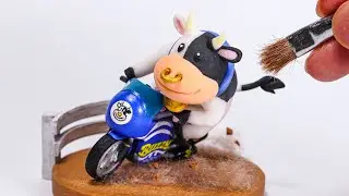 DIY Cow (Mario Kart World) - Polymer Clay Tutorial
