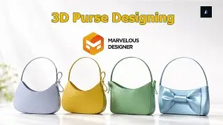 3D Purse Designing in Marvelous Designer | Realistic Handbag Modeling & Rendering