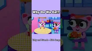 Why Do We Eat - Toby And Friends | Animal Songs For Kids #shorts