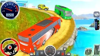 Real Coach Hill Bus Driving Simulator Game - Offroad Cargo Bus Driver 3D 2025 - Android Gameplay