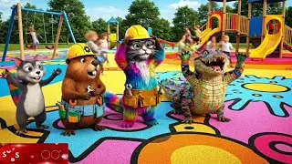 Haly's CRAZY INVENTION: Turning DANGEROUS Tire Trash into a Pop Art Playground! 🌲
