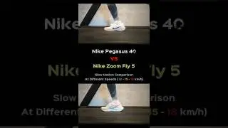 Nike Pegasus 40 Vs Nike Zoom Fly 5 - Slow Motion - Running Shoe