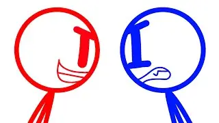 Red Stickman vs Blue Stickman (2022) (TW: FAKE BLOOD)