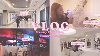 WEEKLY VLOG | CHEGANDO NOS EUA, COMPRINHAS