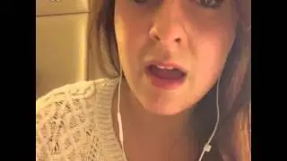 Awkward singing face