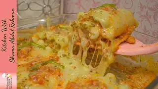 Easy Lasagna Roll Ups Without Oven | Extremely Cheesy, Meaty, Saucy And Yummy | Kitchen With Shama