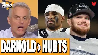 Why Seahawks QB Sam Darnold is BETTER than Eagles QB Jalen Hurts | Colin Cowherd: THE HERD NFL