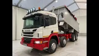 SN64 TZE - Scania P410 8x4 Sleeper Cab Tipper | Law Truck Centre UK