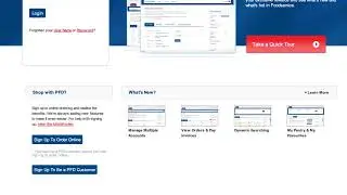 PFD Online Ordering - Signup