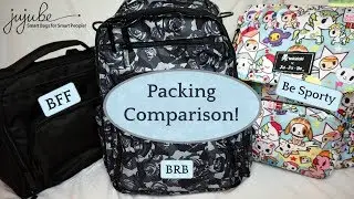 Ju-Ju-Be Comparison: BFF, Be Right Back & Be Sporty! | Packing for Twins