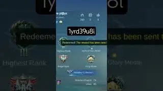 Mlbb new redeem code