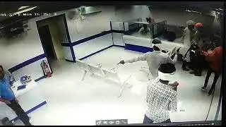 robbery in bank on pistol barmer