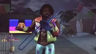 D2k22 Xavier Woods defends the NXT title against Kevin Owens and Jake Roberts HIAC Bash at the Beach