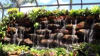 Residential Patio Natural Rock Waterfall Creation-Daytime 1-800930-3074