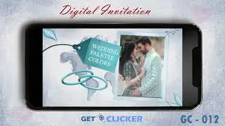 Digital Invitaion | GC - 012 | Engagement/Wedding Invitation