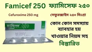 Famicef 250 tablet এর কাজ কি ? কোন কোন সমস্যায় ব্যবহার হয় || Uses, Dosage & Side Effects