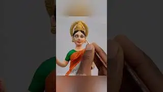 🇮🇳भारत माता की मूर्ति बनाना सीखें/Bharat Mata idol making at home #shorts #bharatmata #idol #clay