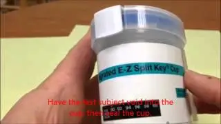 How to use an EZ-Split Urine Test Cup